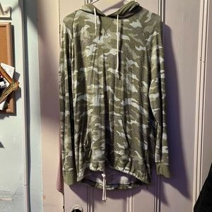 VS PINK Camo Hooded Pullover